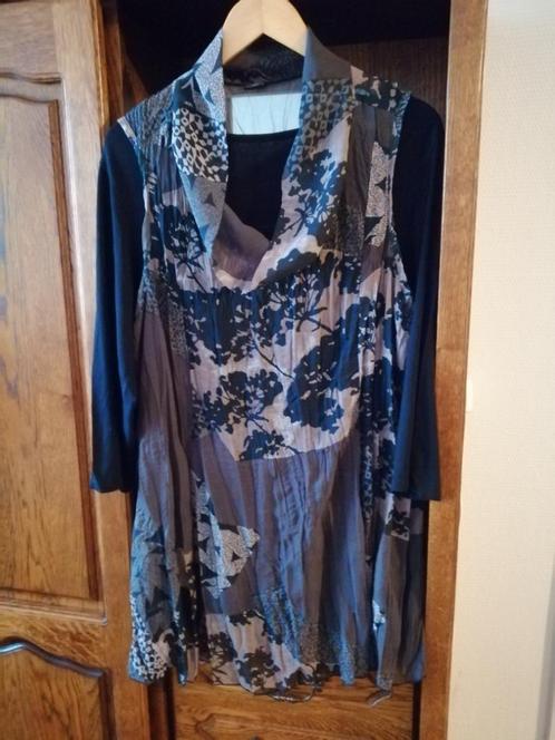 Ensemble tunique et long tshirt T 44/46, Kleding | Dames, Blouses en Tunieken, Gedragen, Blauw, Ophalen of Verzenden