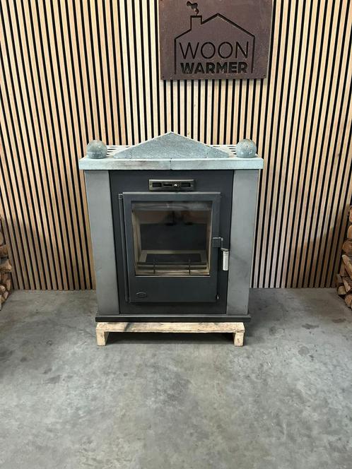 25130 Speksteenkachel Fireplace 9kw, Huis en Inrichting, Kachels, Gebruikt, Vrijstaand, Houtkachel, Hout, Ophalen