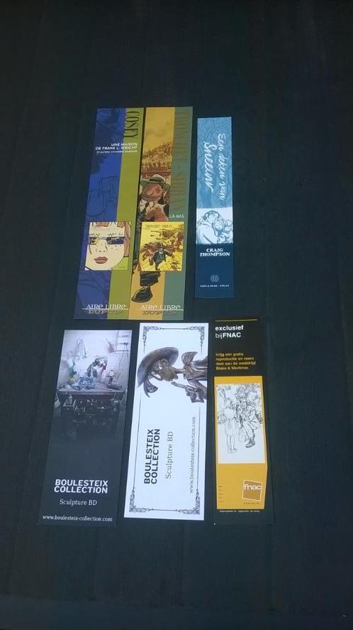 6 verschillende bladwijzers van stripverhalen, Boeken, Stripverhalen, Gelezen, Meerdere stripboeken, Ophalen of Verzenden