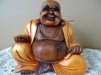 Curiosa vintage Boeddhabeeld houten Boeddhabeeld 15cm 1970, Ophalen of Verzenden, Zo goed als nieuw