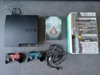 PS3 Slim met games, Games en Spelcomputers, Met 2 controllers, Ophalen of Verzenden, 120 GB, Slim