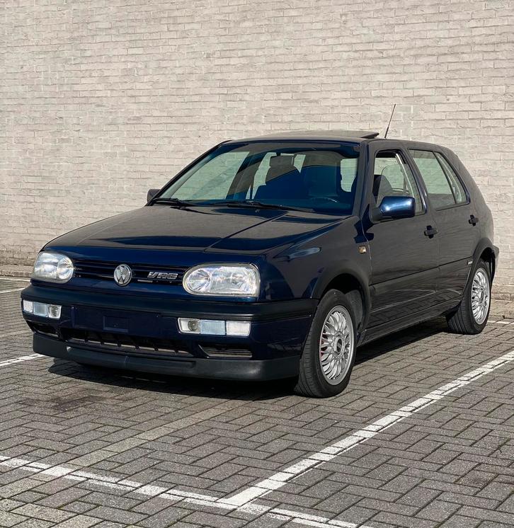 Volkswagen Golf 3 VR6 2.8 OBD1 1992, Auto's, Volkswagen, Particulier, Golf, Open dak, 5 deurs, Blauw, Blauw, Ophalen
