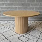 Table à manger extensible en bois 4 à 6 personnes ø120cm, Ophalen, Nieuw, Vijf personen of meer, Eikenhout