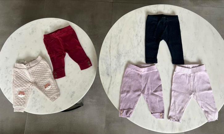 Broekjes maat 62, Kinderen en Baby's, Babykleding | Maat 62, Zo goed als nieuw, Meisje, Broekje, Ophalen