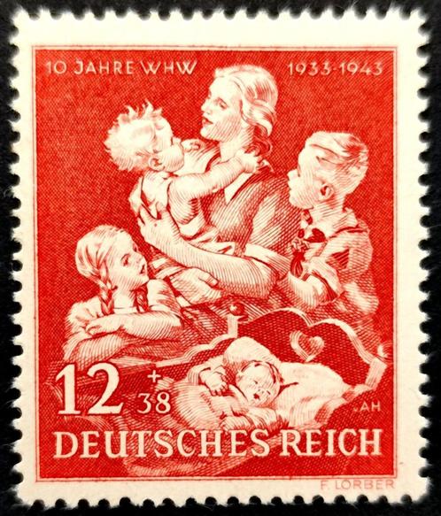 Deutsches Reich: 10 jahre Winterhilfswerk 1943, Postzegels en Munten, Postzegels | Europa | Duitsland, Postfris, Overige periodes