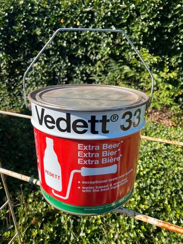 VEDETT (brouwerij Duvel Moortgat) verfblik  beschikbaar voor biedingen