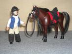 Lundby ruitermeisje met paard, Verzamelen, Poppenhuizen en Toebehoren, Ophalen of Verzenden, Gebruikt