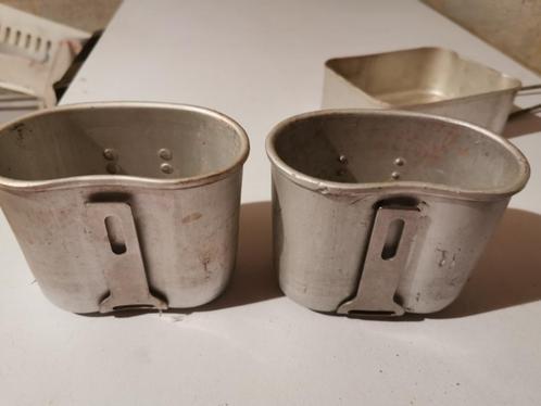 ABL Leger drinkbeker origineel: 2 stuks  in goede staat, Verzamelen, Militaria | Algemeen, Landmacht, Overige typen, Ophalen of Verzenden