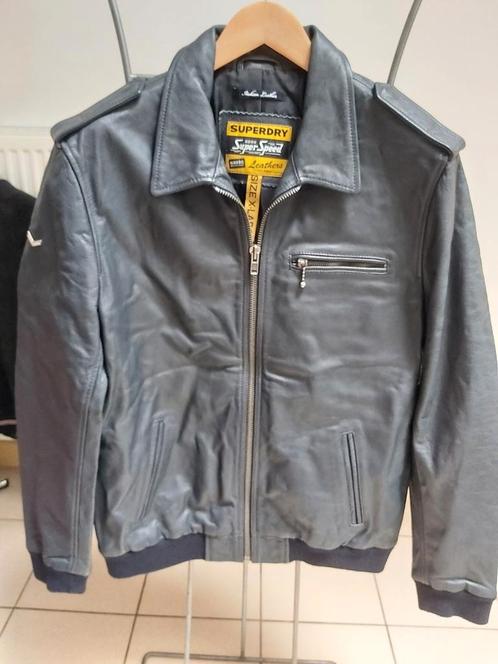 Leather jacket Superdry size XL new item !, Kleding | Heren, Jassen | Zomer, Nieuw, Ophalen of Verzenden