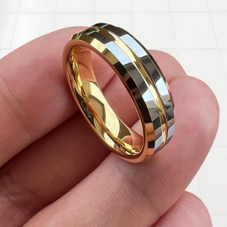 Trouwringen wolfraam - Tycho, Handtassen en Accessoires, Ringen, Nieuw, Dame of Heer, Goud, Overige materialen, Verzenden