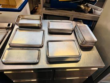 Gebaksplaat met platte randen Rvs, Zakelijke goederen, Ophalen of Verzenden