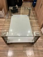 Glazentafel te koop, Huis en Inrichting, Tafels | Salontafels, Ophalen, Gebruikt, 100 tot 150 cm, 50 tot 100 cm