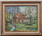 schilderij oud huisje uit Rotselaar, Ophalen