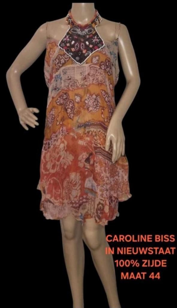 ✨️CAROLINE BISS ZijdenJurkje/Tuniek Maat 44 BUNDELKORTING‼️✨, Kleding | Dames, Jurken, Zo goed als nieuw, Maat 42/44 (L), Oranje