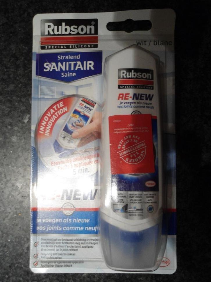 Rubson Re-new sanitair. Wit. Je voegen terug als nieuw, Doe-het-zelf en Bouw, Sanitair, Nieuw, Overige typen, Ophalen of Verzenden