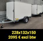 Gesloten aanhangwagens enkel of dubbel as, Auto diversen, Aanhangers en Bagagewagens, Ophalen