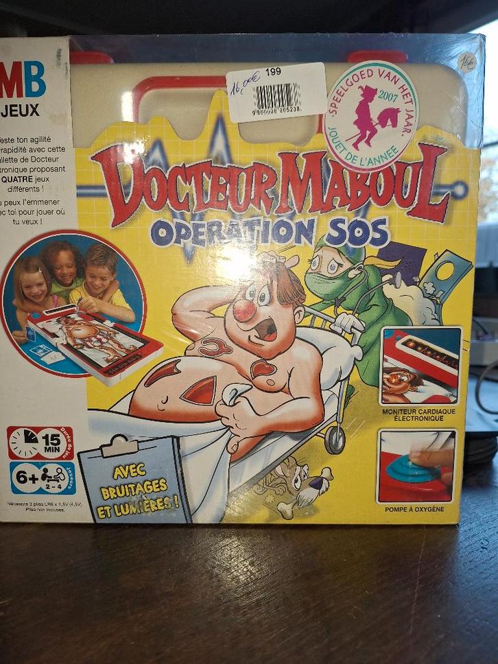 DOCTEUR MABOUL OPERATION SOS, Hobby & Loisirs créatifs, Jeux de société | Jeux de plateau, Utilisé, Cinq joueurs ou plus, Enlèvement ou Envoi