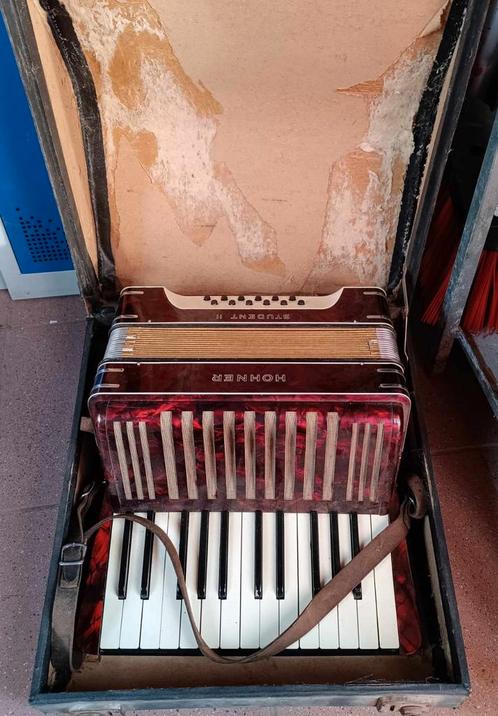 Accordéon Horner Student 2, valise d'origine, Muziek en Instrumenten, Accordeons, Gebruikt, Hohner, Ophalen of Verzenden