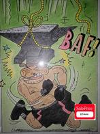 Originelen Striptekening Naar Urbanus  tekening van Cesar, Enlèvement