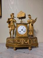 Mooi antieke empire vuurvergulde pendule, Antiek en Kunst, Ophalen