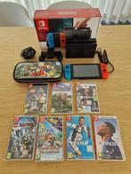 Nintendo Switch console + 7 games + accessoires, Met games, Zo goed als nieuw, Met 3 controllers of meer, Ophalen