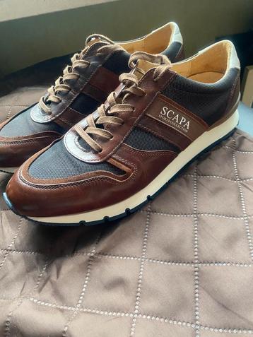 Scapa heren schoenen sneakers, Envoi, Comme neuf, Bleu, Baskets