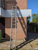 Uitschuifbare ladder - 2 delig - Aluminium, Doe-het-zelf en Bouw, Ladders en Trappen, Ophalen, Gebruikt, Ladder, 4 meter of meer