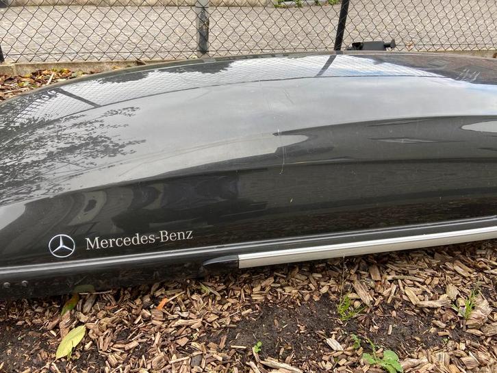 Originele Mercedes 450 liter dakbox te huur, Auto diversen, Dakkoffers, Ophalen