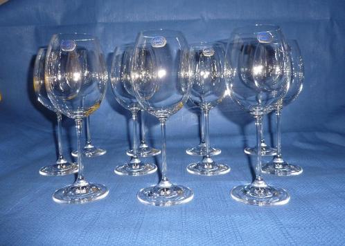 Verres à vin en cristal "Bohemia Cristal (11 pièces), Antiquités & Art, Antiquités | Verre & Cristal, Enlèvement