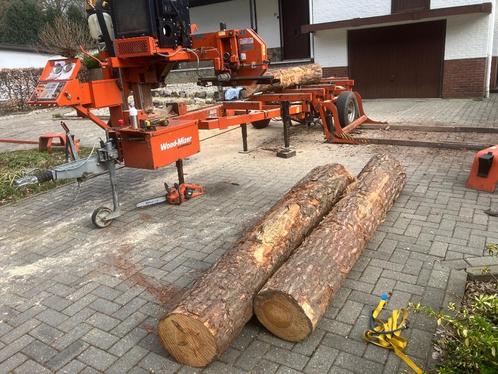 Mobiele zagerij Woodmizer te huur met bediening, Doe-het-zelf en Bouw, Overige Doe-Het-Zelf en Bouw, Zo goed als nieuw, Ophalen of Verzenden
