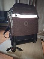 Trolley boekentas Kipling, Handtassen en Accessoires, Tassen | Schooltassen, Ophalen of Verzenden, Gebruikt, Bruin, Aktetas of Boekentas