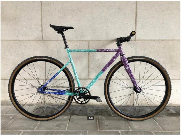 Fixie Unique Tracklocross "SQUIDBIKE", Fietsen en Brommers, Fietsen | Heren | Herenfietsen, Ophalen