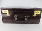 Koffer in leder, Handtassen en Accessoires, Slot, Ophalen of Verzenden, Zo goed als nieuw, 35 tot 45 cm
