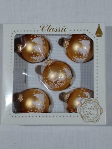 5 Kerstballen - Krebs & Sohn Rosenheim disponible aux enchères