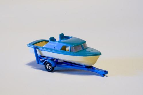 Vintage Matchbox Lesney Diecast #9 Sportboot en Trailer 1/64, Hobby en Vrije tijd, Modelauto's | Overige schalen, Zo goed als nieuw