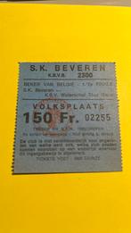 Ticket Beveren Waterschei 1/2 Beker van België 81/82, Verzenden