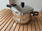 Snelkookpan Demeyere, Huis en Inrichting, Keuken | Potten en Pannen, Inox, Nieuw, Keramische plaat, Ophalen