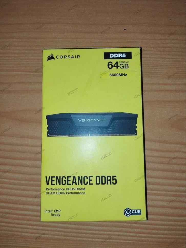 Corsair Vengeance DDR5 64GB (2x32GB) 6600MHz Facture incluse, Computers en Software, RAM geheugen, Zo goed als nieuw, Desktop