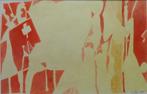 KARL SEITER / COMPOSITIE / OLIEVERF PAPIER / 50x60cm / SIG, Antiek en Kunst, Kunst | Schilderijen | Modern, Ophalen of Verzenden