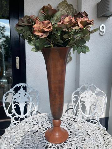 NIEUWE GROTE METALEN HOGE VAAS MET DEKSEL - Flamant Riviera beschikbaar voor biedingen