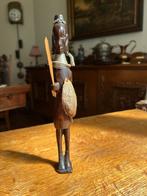 Statuette en bois guerrier africain Zaïr, Antiquités & Art, Enlèvement