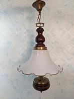 Antieken hanglamp/kroonluchter Quinquet - goede staat, Ophalen of Verzenden, Glas