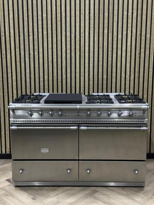 Prachtige Lacanche Inox 140cm Gas met Grote Dubbele Oven, Elektronische apparatuur, Fornuizen, Elektrisch, Grill, Ophalen of Verzenden