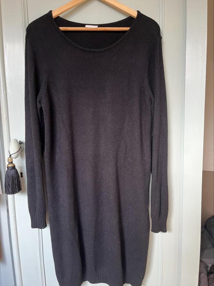 VILA dames kleedje, Kleding | Dames, Jurken, Zo goed als nieuw, Maat 42/44 (L), Zwart, Onder de knie, Verzenden