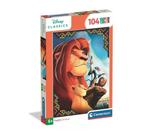 Lion King Puzzel - 104 stukjes - Clementoni, Enlèvement ou Envoi, Plus de 50 pièces, Neuf, 6 ans ou plus