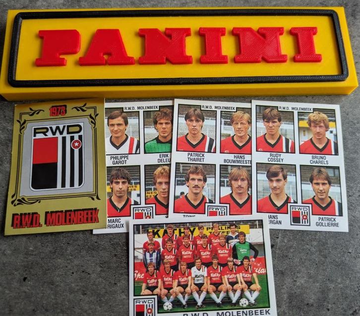 PANINI FOOTBALL 85 RWDM MOLENBEEK 5 STICKERS 1985, Hobby en Vrije tijd, Stickers en Plaatjes, Nieuw, Verzenden