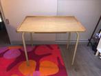 vintage houten schoolbank (metalen onderstel), Ophalen