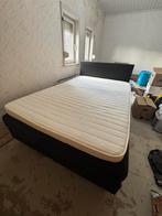 Boxspring, Huis en Inrichting, Slaapkamer | Boxsprings, Ophalen, Gebruikt, Zwart, 140 cm