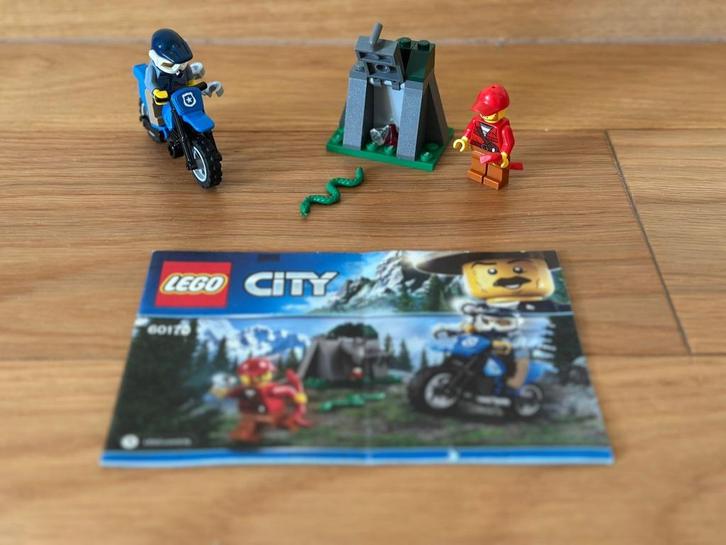 Lego City 60170 - Mountain Chase, Kinderen en Baby's, Speelgoed | Duplo en Lego, Gebruikt, Lego, Complete set, Ophalen of Verzenden