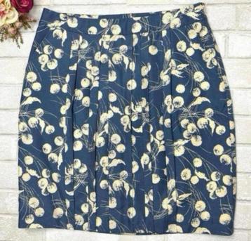 Boden Limited Edition ROK s Zijde Blauwe Dandelion Plooirok beschikbaar voor biedingen